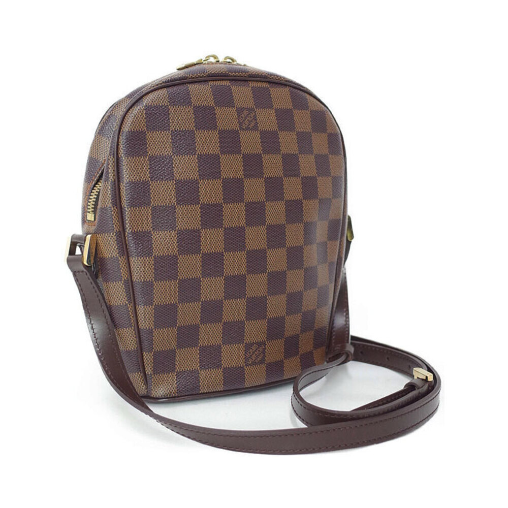 Louis Vuitton Ebene Damier Shoulder Ipanema Brown Bag